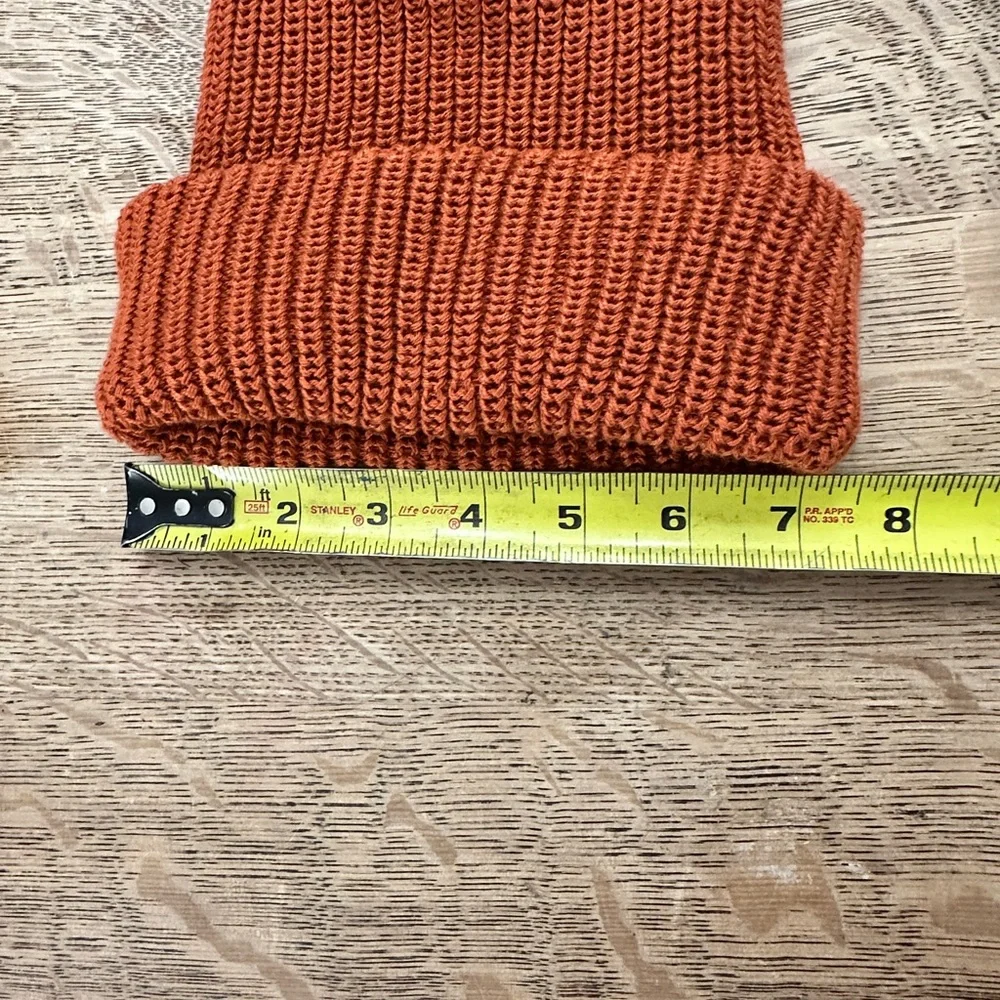 DESO Supply Lumberjack Cuff Repreve Beanie Stocking Hat Rust - Picture 11 of 12